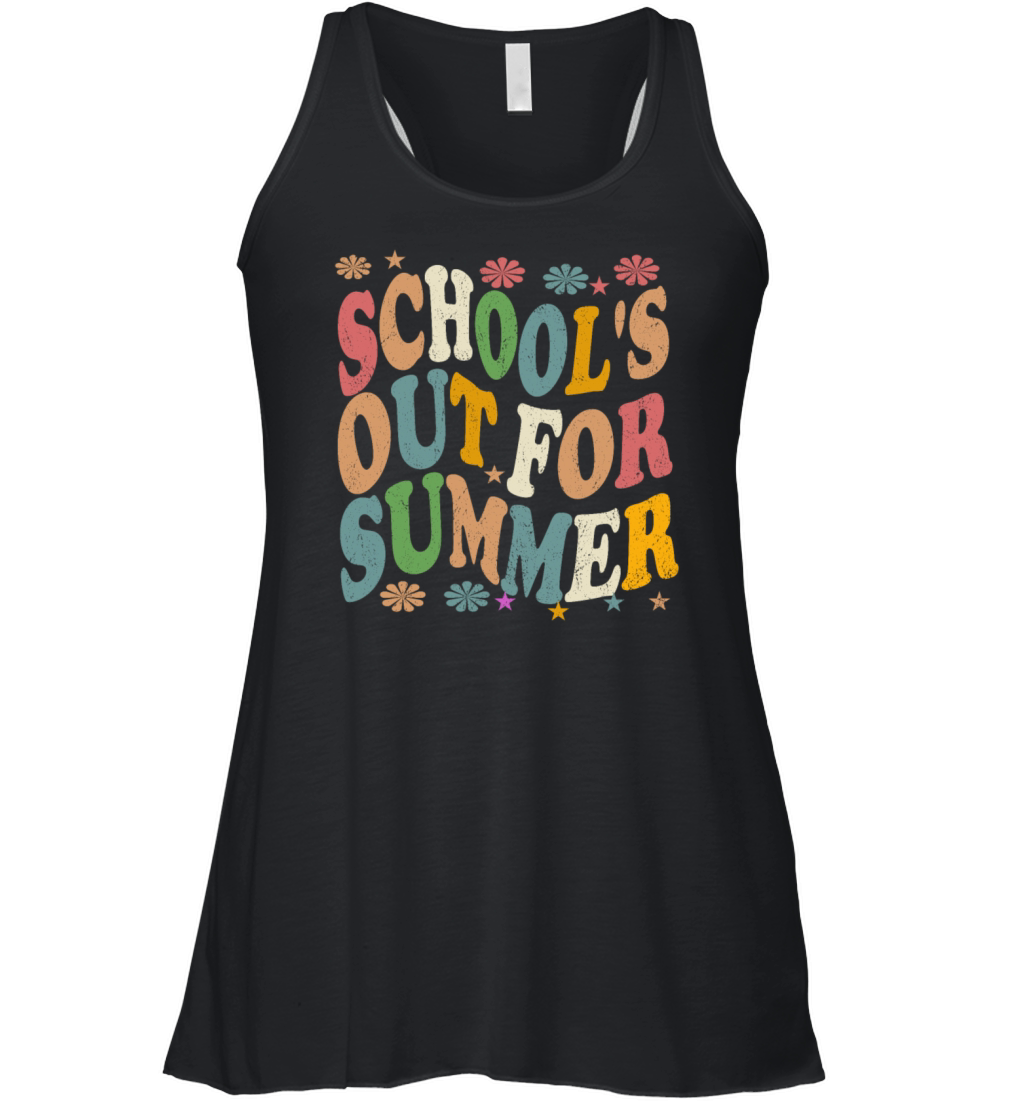 Last Day Of School Vintage Schools Out For Summer Women's Flowy Tank Top