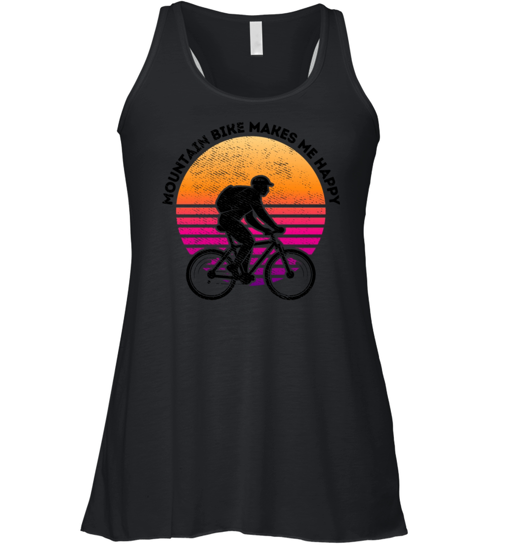 Mountain Bike Makes Me Happy Women's Flowy Tank Top
