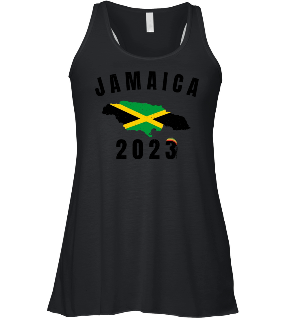 Retro Jamaica Family Vacation 2023 Trip Women's Flowy Tank Top