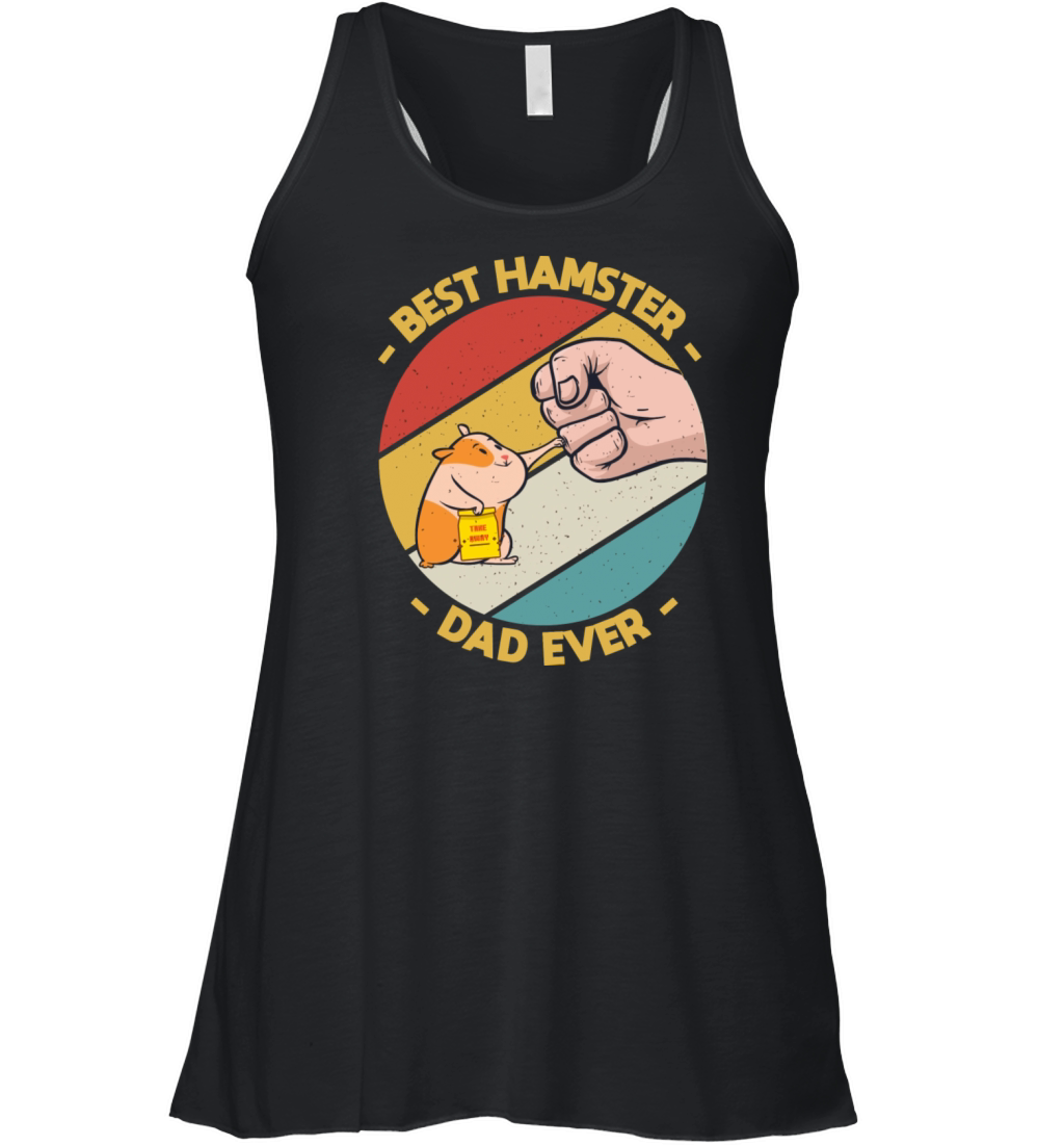 Vintage Best Hamster Dad Ever Lover Women's Flowy Tank Top