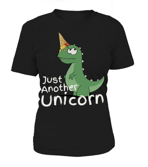 Just Another Unicorn Dinosaur With Ice Cream Cone Women's T-Shirt