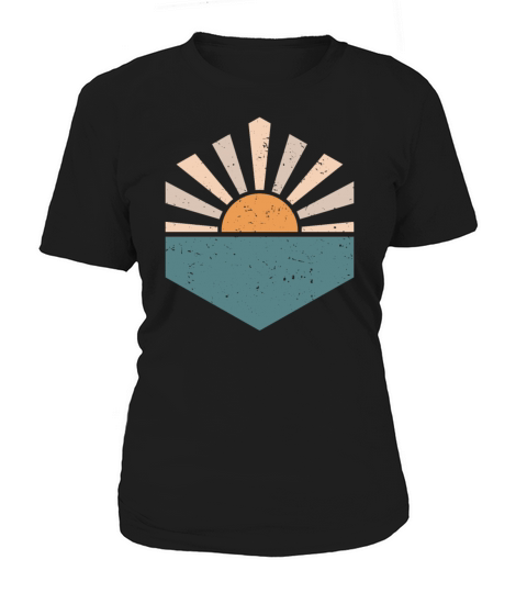 Vintage Beach Summer Vacation Sunset Women's T-Shirt