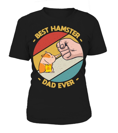 Vintage Best Hamster Dad Ever Lover Women's T-Shirt