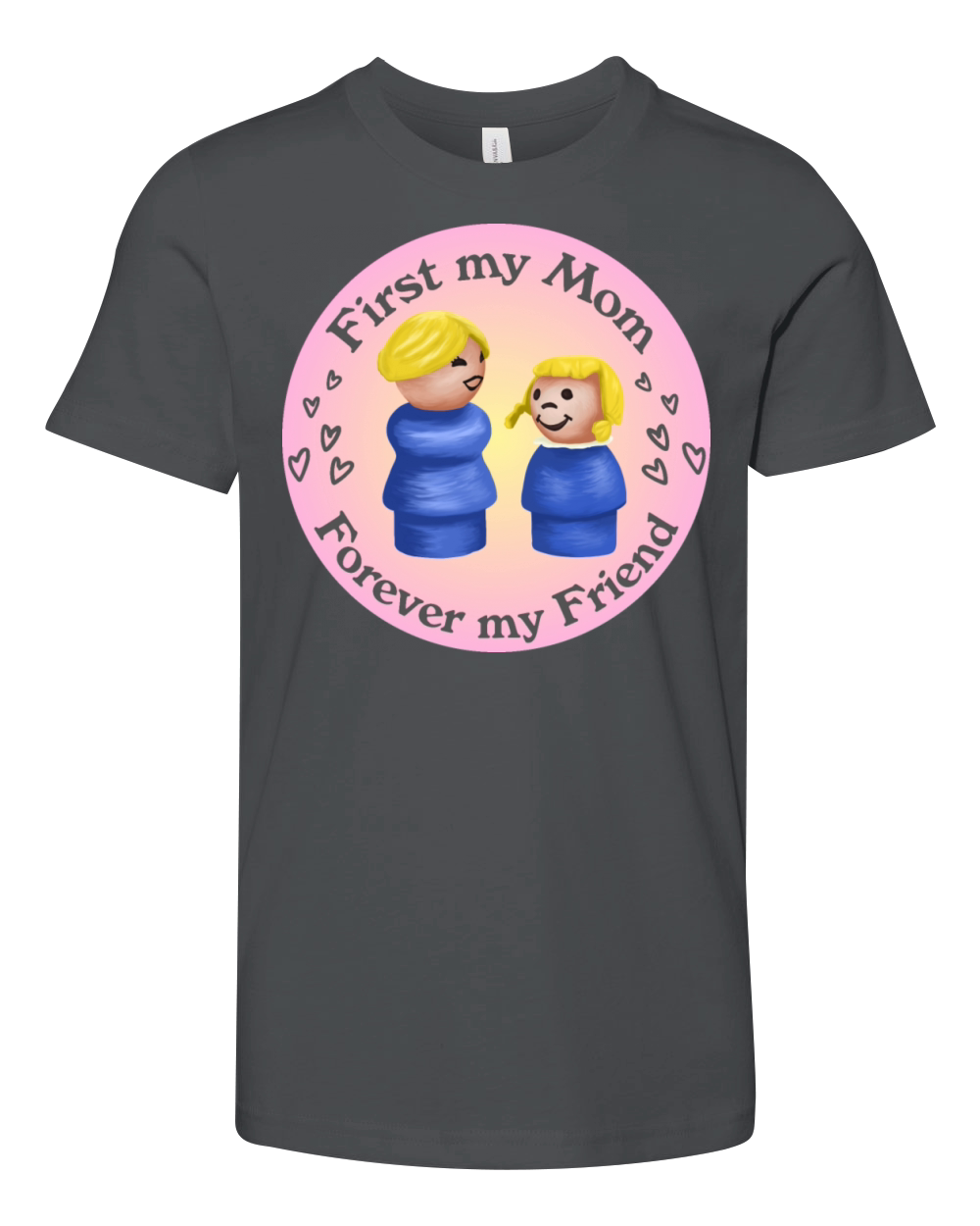 Fisher Price Little People mom friends Youth Unisex Jersey Tee
