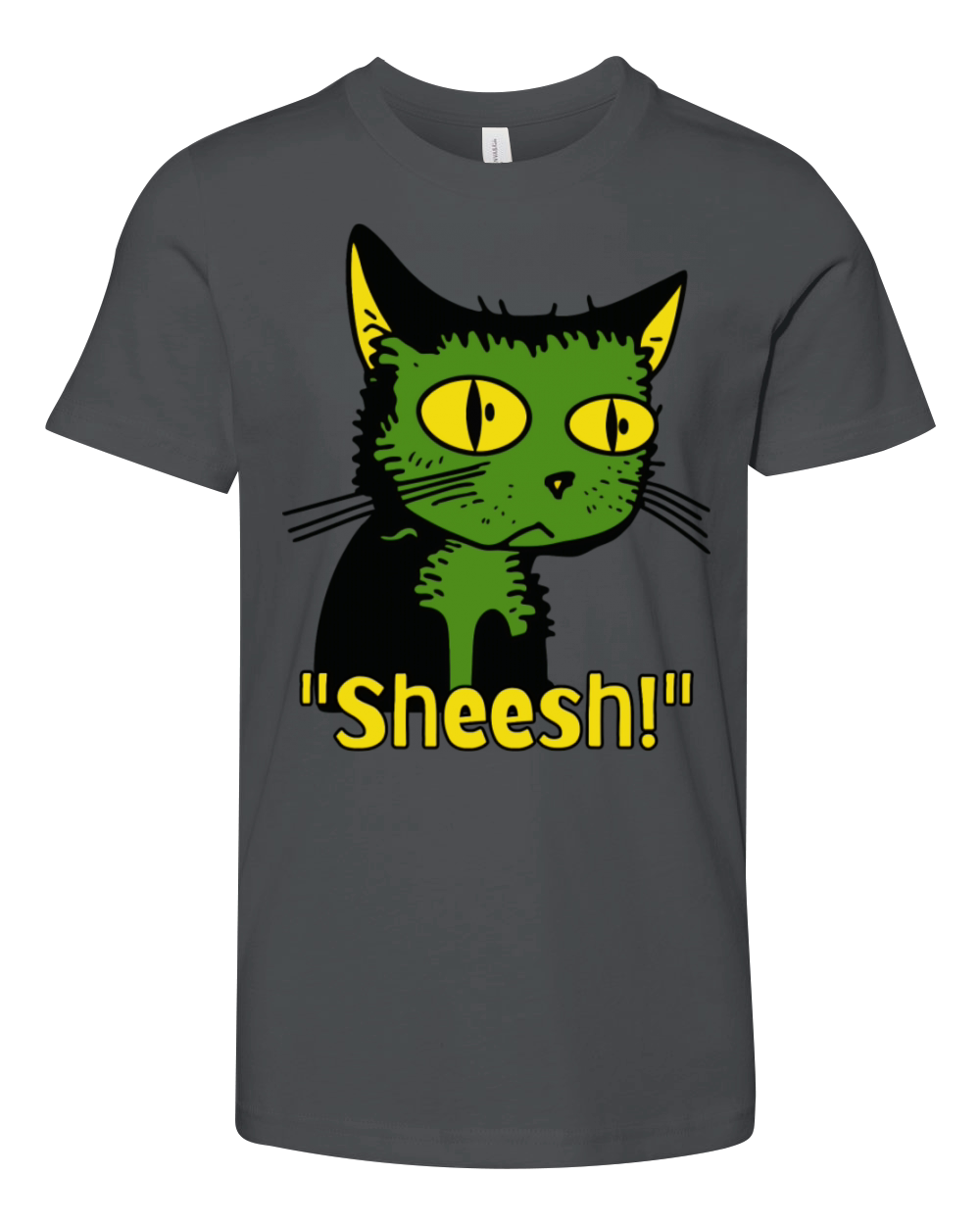 Sheesh Boredom Vintage Cartoon Cat Youth Unisex Jersey Tee