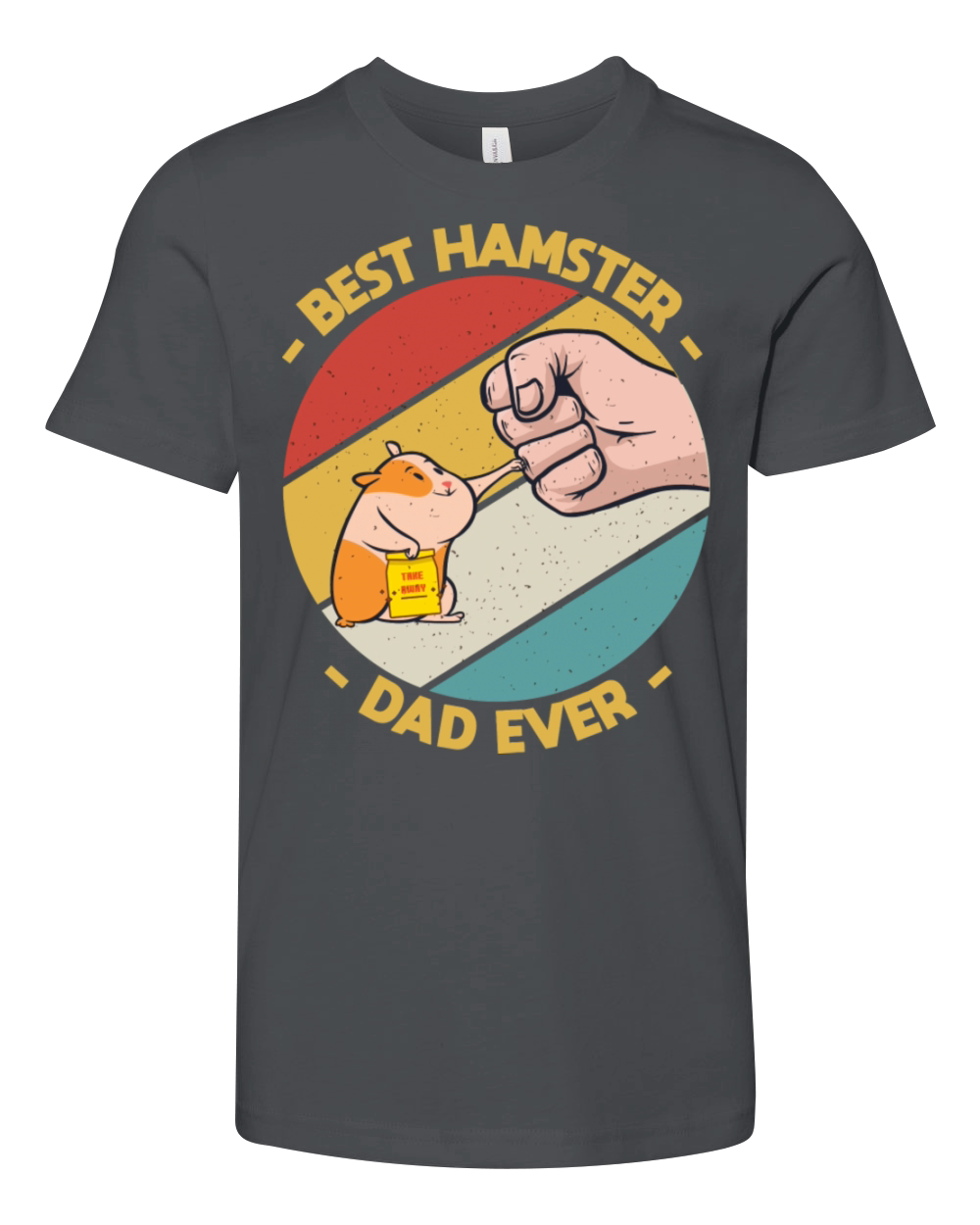 Vintage Best Hamster Dad Ever Lover Youth Unisex Jersey Tee