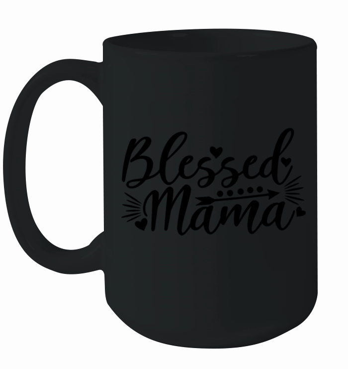 blessed mama christian mom mothers day faith Ceramic Mug
