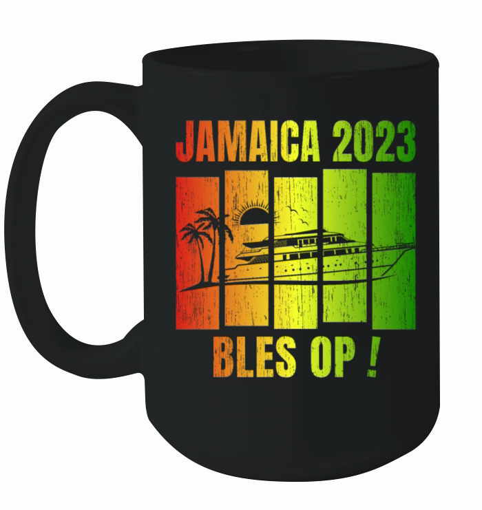 Retro Vintage Jamaica Family Vacation Cruise 2023 Ceramic Mug