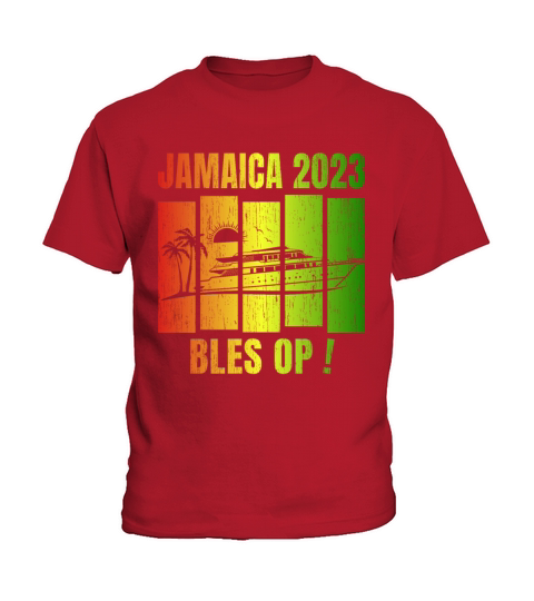 Retro Vintage Jamaica Family Vacation Cruise 2023 Kids T-Shirt