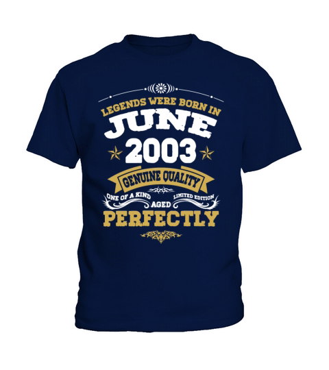 Vintage Aged To Perfection June 2003 Kids T-Shirt