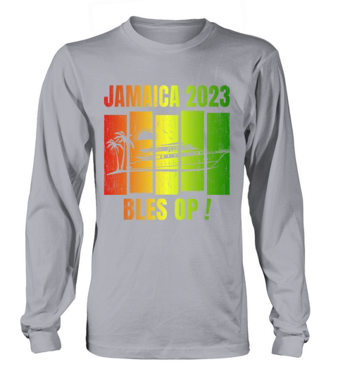 Retro Vintage Jamaica Family Vacation Cruise 2023 Long sleeved Unisex