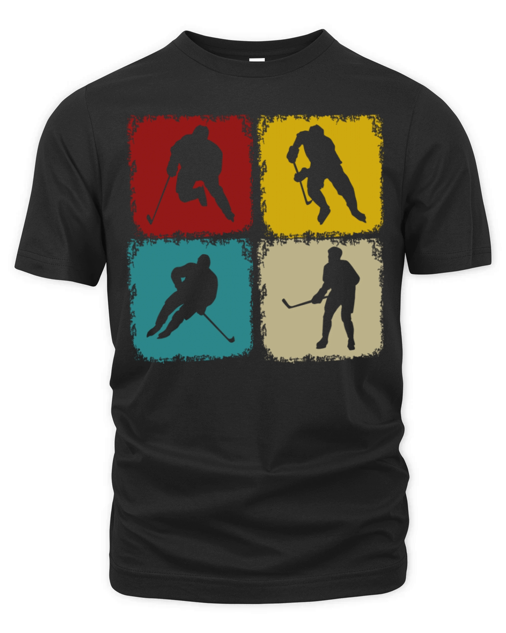 Retro Hockey Lover Classic Vintage Style Hockey Organic Unisex T-shirt