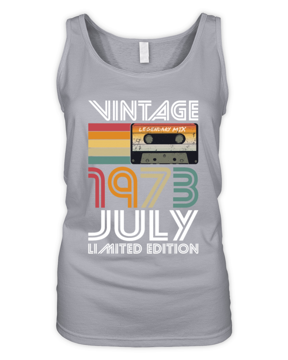 50th birthday july 1973 vintage 1973 Organic Women's Tank Top