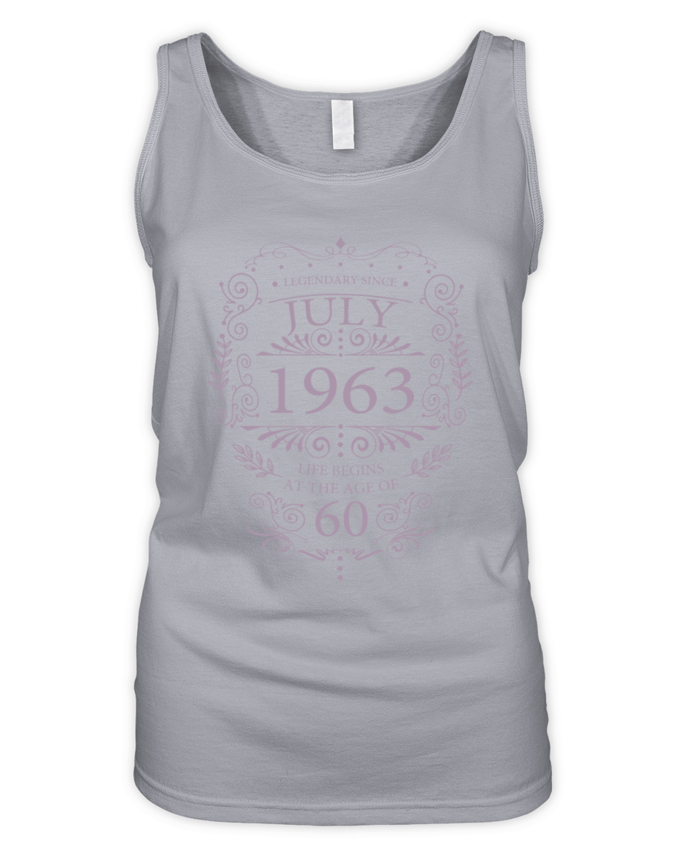 birthday Quotes 60th birthday july 1963 vintage Organic Women's Tank Top
