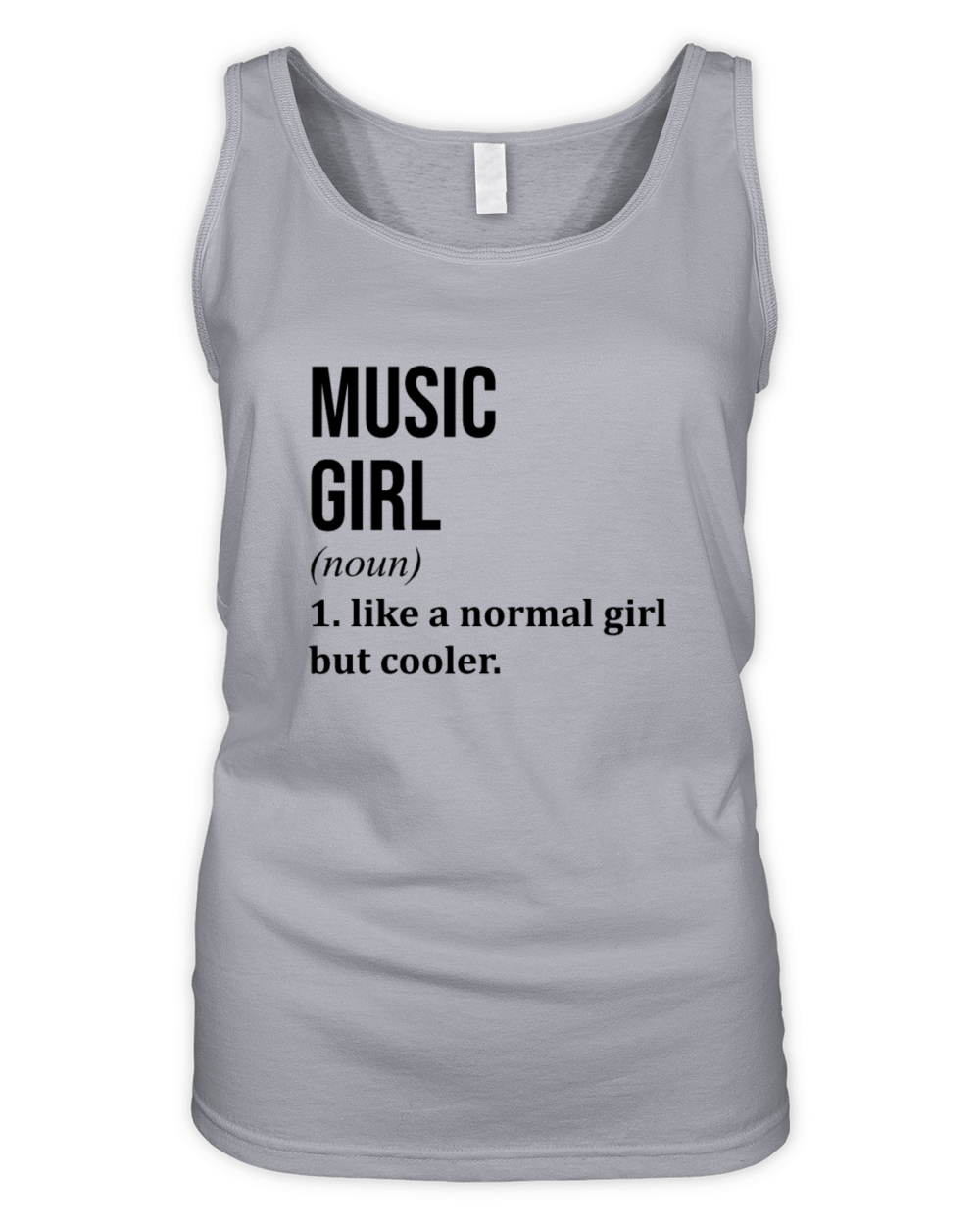 Music Girl Funny Saying Organic Women's Tank Top