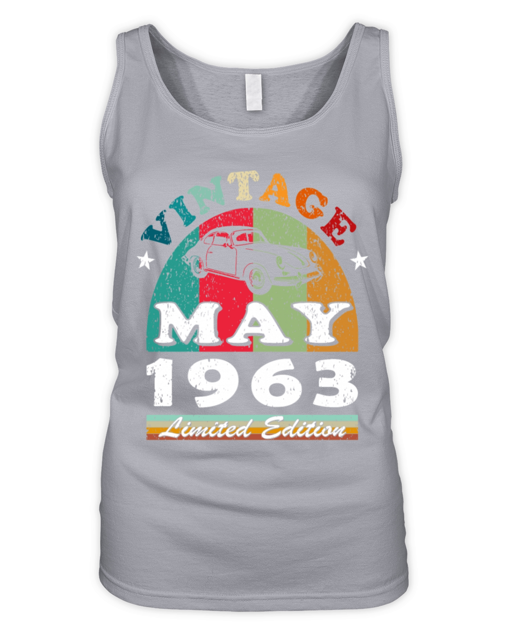 Vintage born May 1963 Birthday May 1963 Organic Women's Tank Top