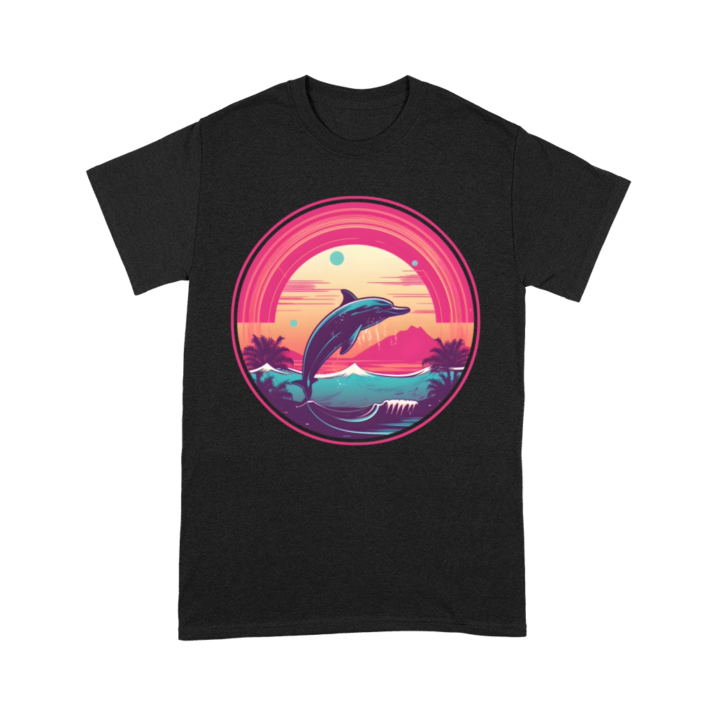 Retro Style 80s 90s Vintage Dolphin Lovers Premium T-shirt