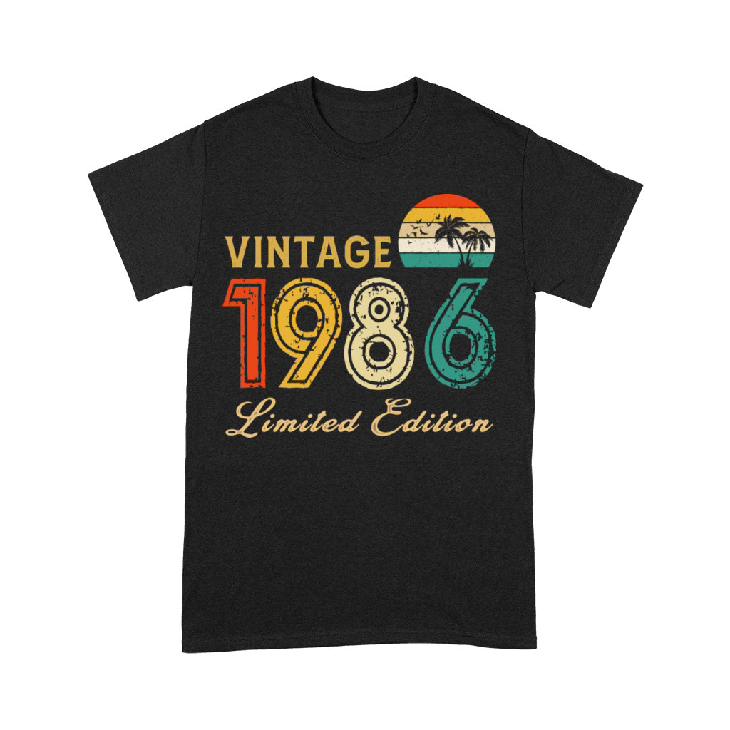 Vintage 1986 Limited Edition Made In 1986 Birthday Premium T-shirt