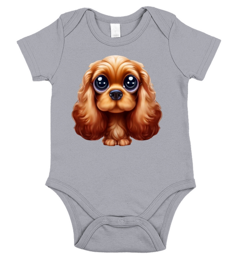 Barktastic Cocker Spaniel Short Sleeve Baby One-Piece