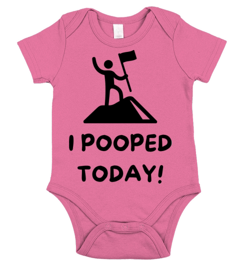 I Pooped Today Short Sleeve Baby One-Piece