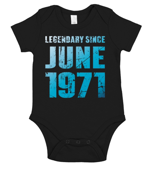 June 1971 Limited Edition Birthday Present Short Sleeve Baby One-Piece