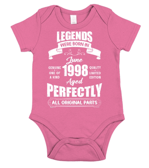 Legends Were Born In June 1985 Birthday Short Sleeve Baby One-Piece