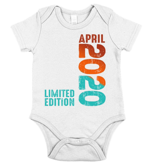 Since April 2020 Year 2020 Retro Vintage 2020 Short Sleeve Baby One-Piece
