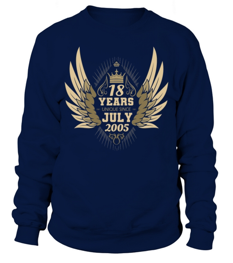 born in 2005 Birthday Birth month July Sweatshirt Unisex
