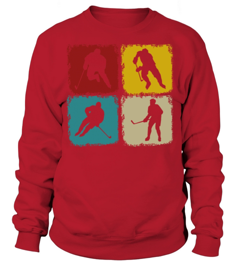 Retro Hockey Lover Classic Vintage Style Hockey Sweatshirt Unisex