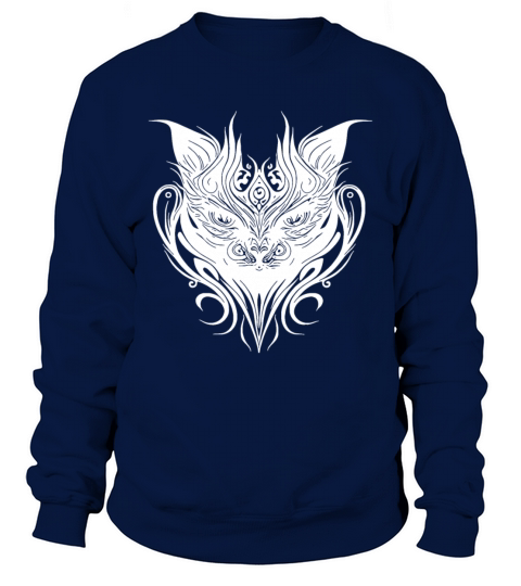 Tattoo Cat In Geometric Lines Style Sweatshirt Unisex