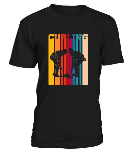 Curling Retro Vintage T-Shirt Unisex