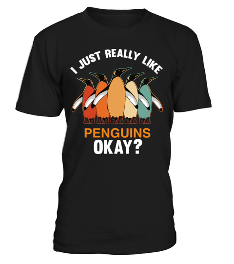 I Just Really Like Penguins Ok Penguin Vintage T-Shirt Unisex