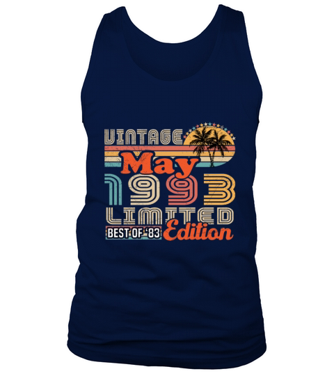 May 1993 Vintage Birthday Gift Tank Top Unisex