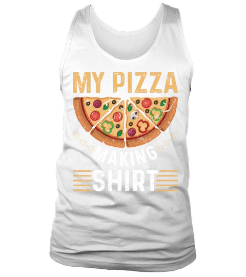 Pizza Baker Men Vintage Pizza Tank Top Unisex