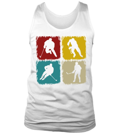 Retro Hockey Lover Classic Vintage Style Hockey Tank Top Unisex