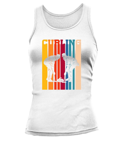Curling Retro Vintage Tank top Woman