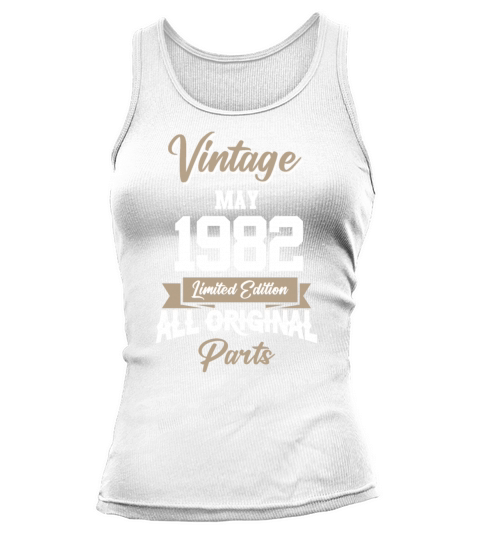 May 1982 Vintage Birthday Present Tank top Woman