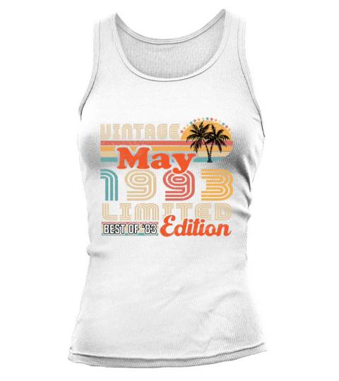 May 1993 Vintage Birthday Gift Tank top Woman