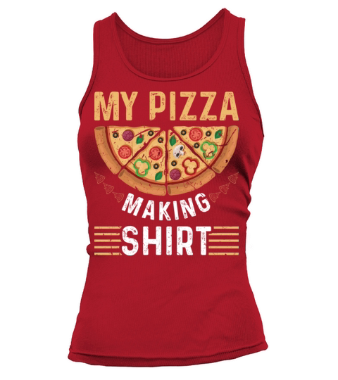 Pizza Baker Men Vintage Pizza Tank top Woman