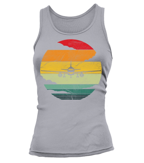 Retro Vintage Airplane Design Pilot Tank top Woman
