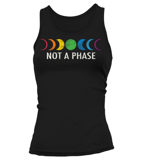 Vintage Not A Phase Moon Phases LGBT Trans Pride Tank top Woman