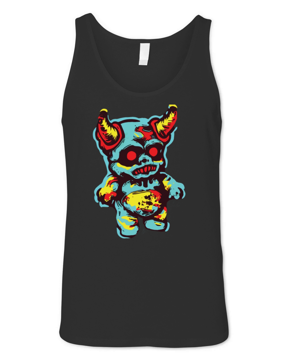 Horror Scary Bear Halloween Hellfire Hugs Unisex Jersey Tank