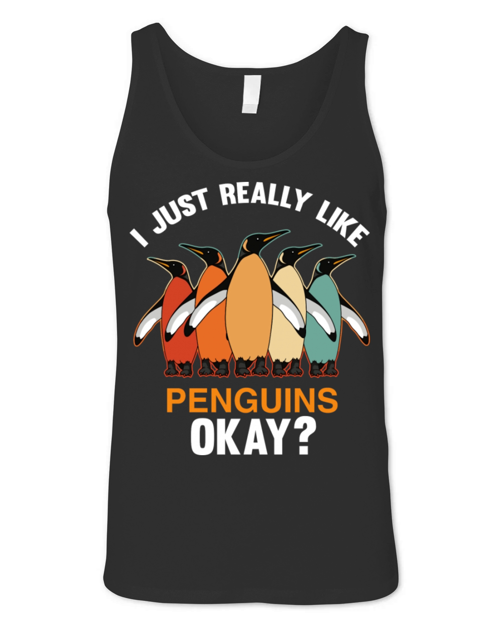 I Just Really Like Penguins Ok Penguin Vintage Unisex Jersey Tank