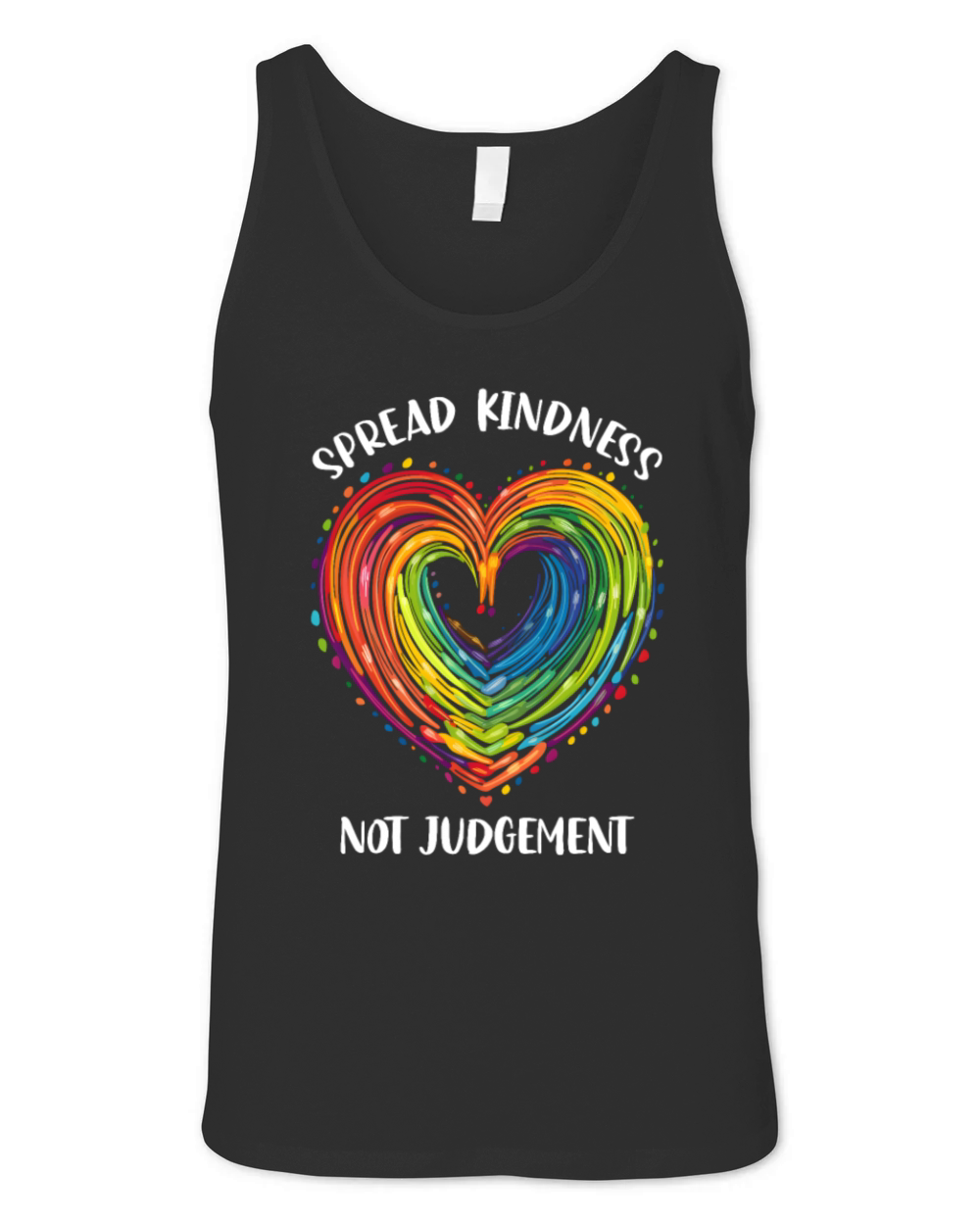 LGBT Pride Heart Unisex Jersey Tank