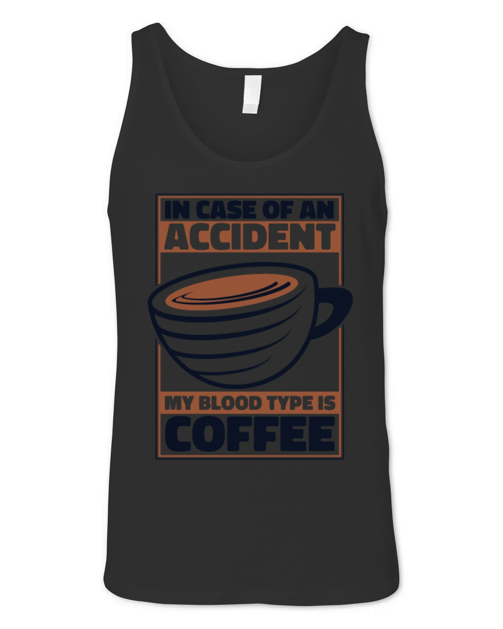 My Blood Type Is Coffee Barista Queen Latte Art Unisex Jersey Tank