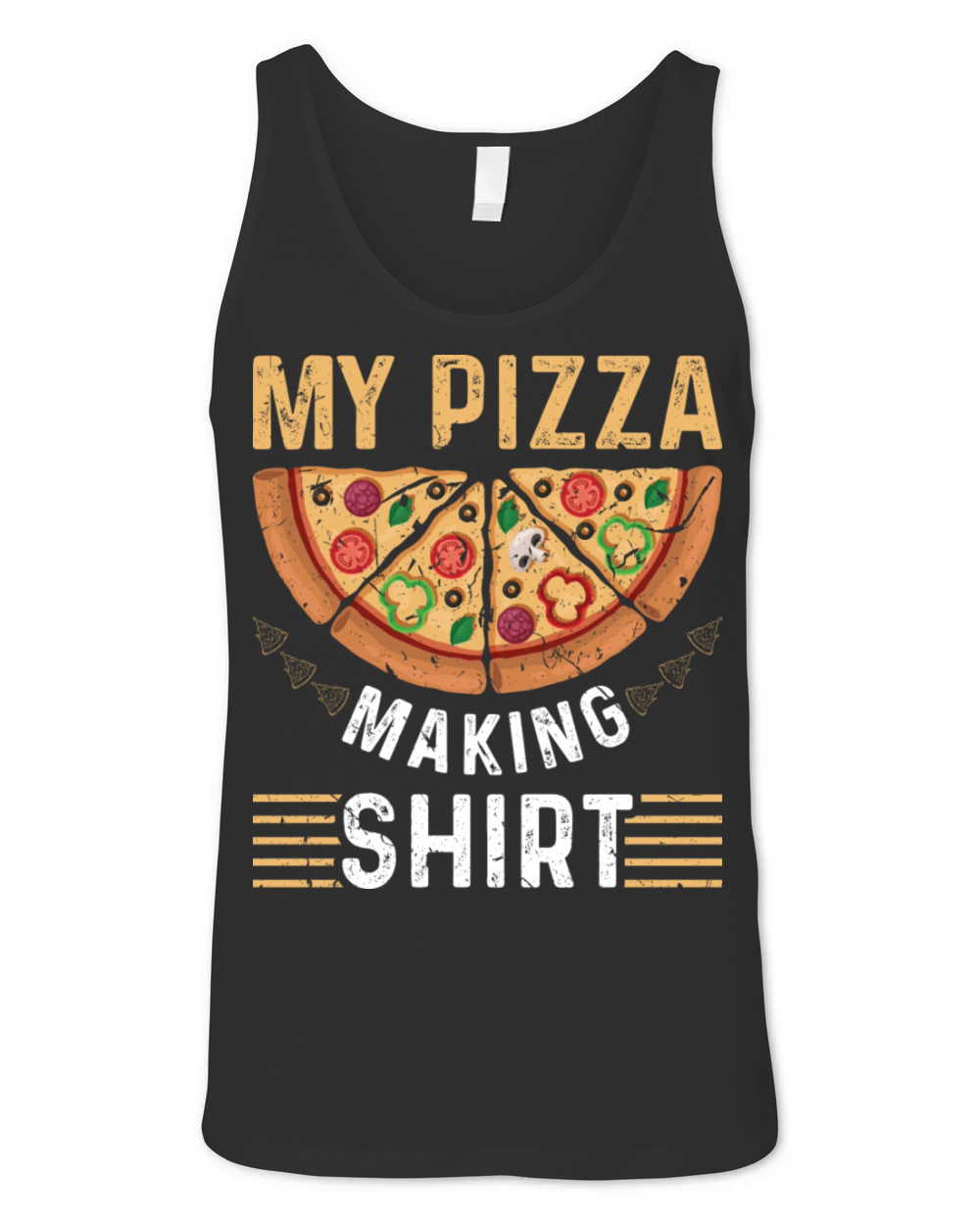 Pizza Baker Men Vintage Pizza Unisex Jersey Tank