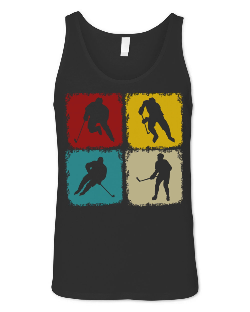 Retro Hockey Lover Classic Vintage Style Hockey Unisex Jersey Tank