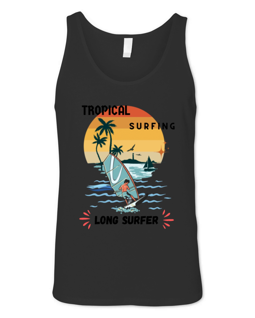 Surfing T-shirts Unisex Jersey Tank