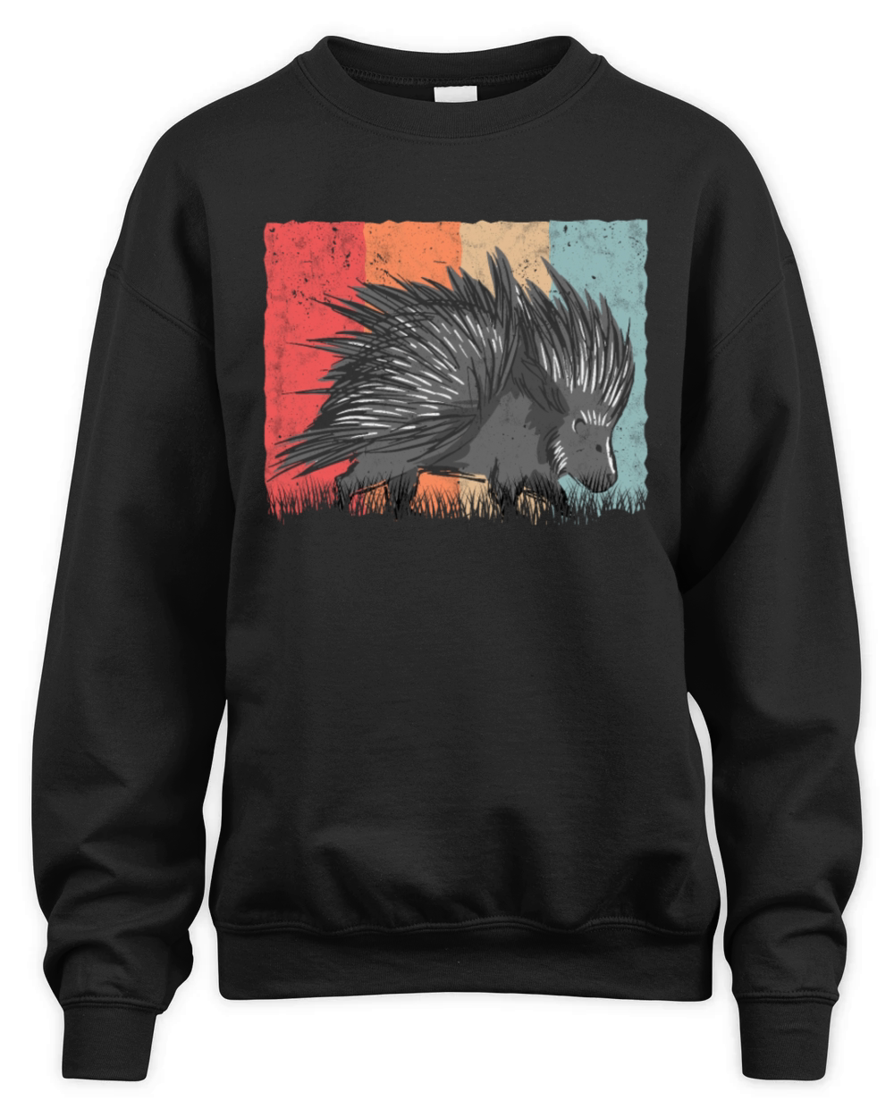 Porcupine Vintage Retro Unisex Premium Crewneck Sweatshirt