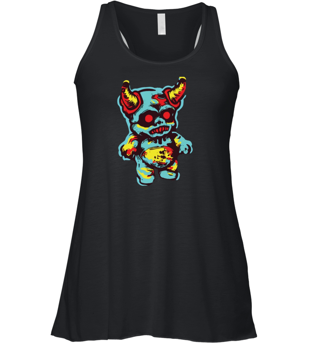 Horror Scary Bear Halloween Hellfire Hugs Women's Flowy Tank Top